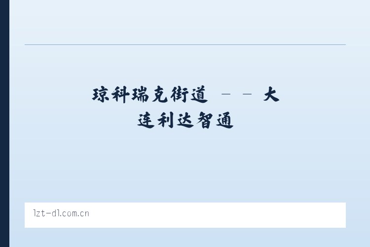 琼科瑞克街道 - - 大连利达智通 列表图