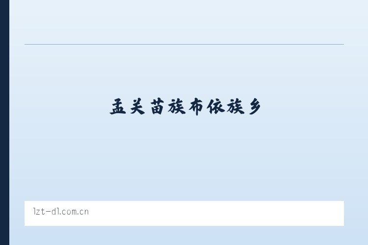 孟关苗族布依族乡 - - 大连利达智通 列表图